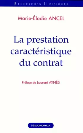 Couverture du produit · La Prestation caractéristique