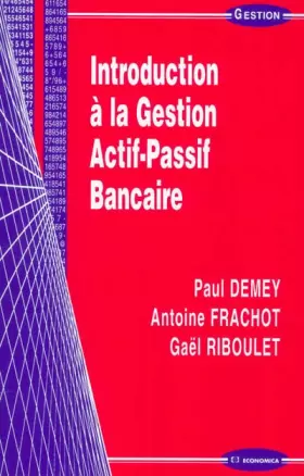 Couverture du produit · Introduction à la gestion actif-passif bancaire