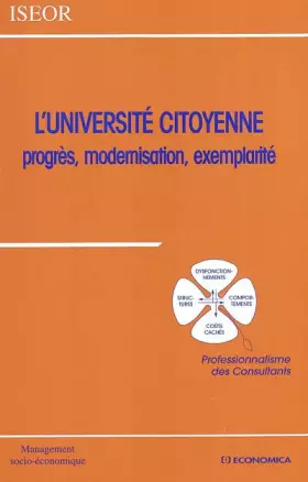 Couverture du produit · L'Université citoyenne : Progrès, modernisation, exemplarité