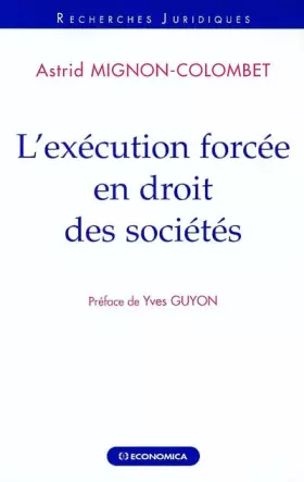 Couverture du produit · L'Execution forcée en droit des sociétés