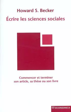 Couverture du produit · Ecrire les sciences sociales