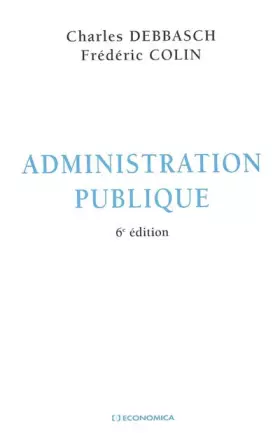 Couverture du produit · Administration publique