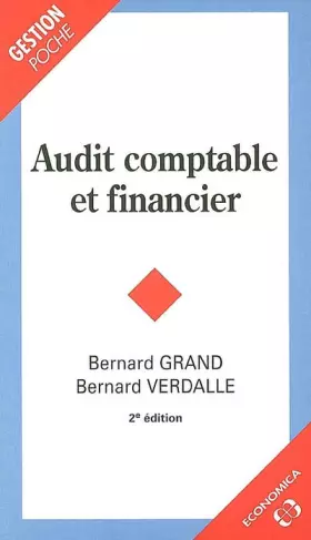 Couverture du produit · Audit comptable et financier