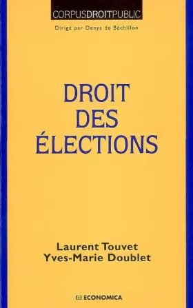 Couverture du produit · Droit des élections
