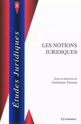 Couverture du produit · Les notions juridiques