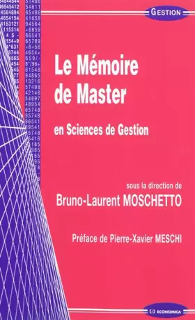 Couverture du produit · Le Mémoire de master en sciences de gestion