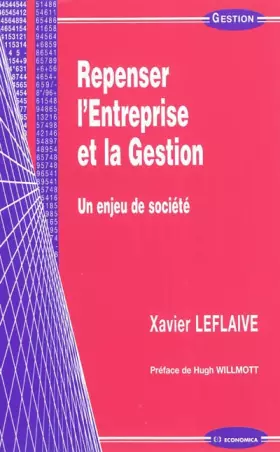 Couverture du produit · Repenser l'Entreprise et la Gestion