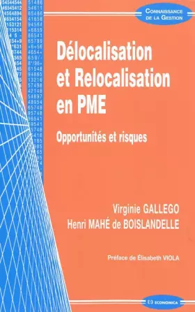 Couverture du produit · Délocalisation et relocalisation en PME