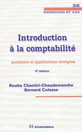 Couverture du produit · Introduction à la comptabilité : Questions et applications corrigées
