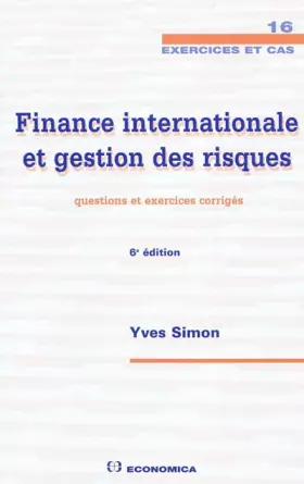 Couverture du produit · Finance internationale et gestion des risques