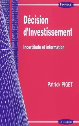 Couverture du produit · Décision d'investissement