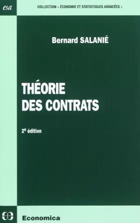 Couverture du produit · Théorie des Contrats