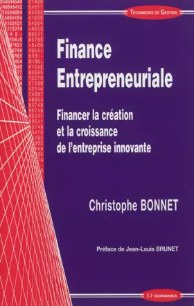 Couverture du produit · Finance entrepreneuriale