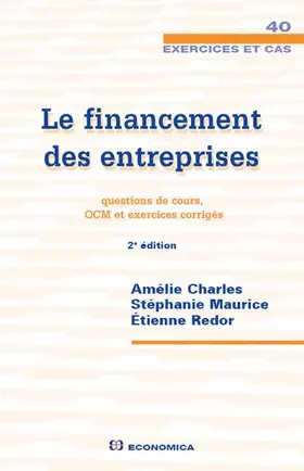 Couverture du produit · Financement des Entreprises - Cas, 2e ed. (le)