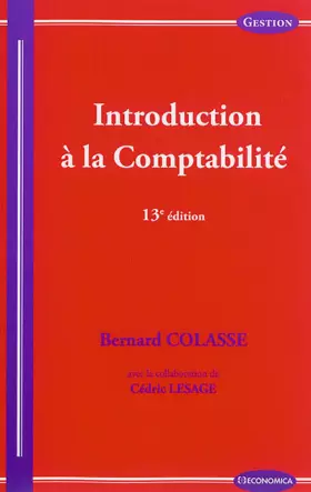 Couverture du produit · Introduction a la Comptabilite, 13e ed.