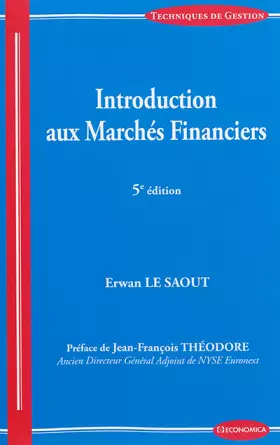 Couverture du produit · Introduction aux marchés financiers