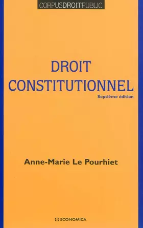 Couverture du produit · Droit Constitutionnel, 7e ed. (le)