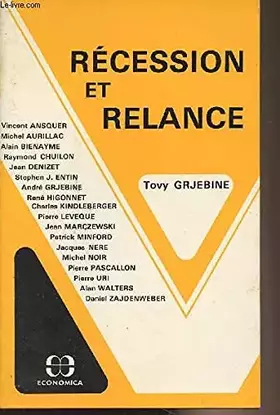 Couverture du produit · Récession et relance