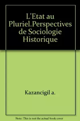 Couverture du produit · L'Etat au pluriel