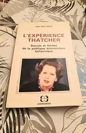 Couverture du produit · L'expérience Thatcher