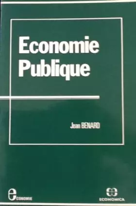 Couverture du produit · L'économie publique