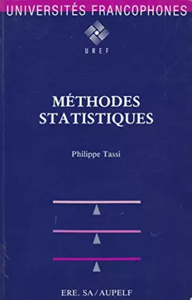 Couverture du produit · Méthodes statistiques