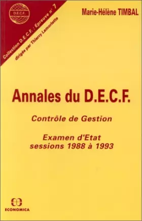 Couverture du produit · Contrôle de gestion