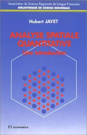Couverture du produit · Analyse spatiale quantitative