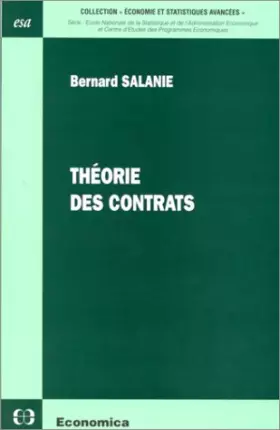 Couverture du produit · Théorie des contrats