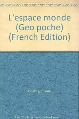Couverture du produit · L'espace Monde