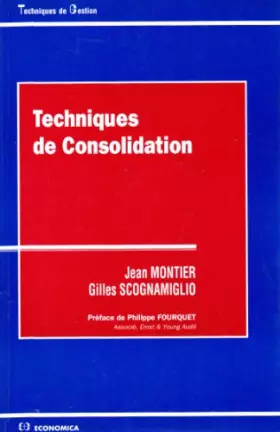 Couverture du produit · Techniques de consolidation