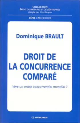 Couverture du produit · Droit de la concurrence comparé
