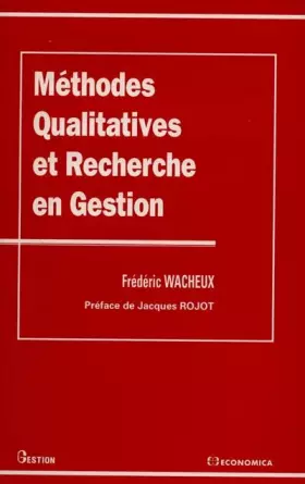 Couverture du produit · Méthodes qualitatives et recherche en gestion