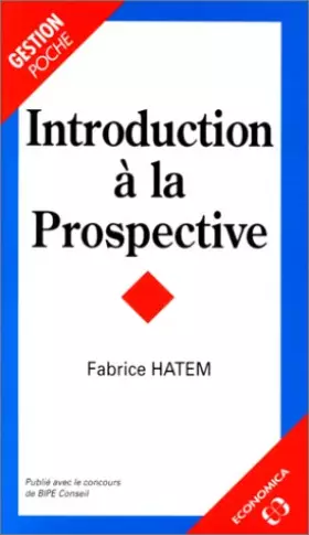 Couverture du produit · Introduction à la prospective