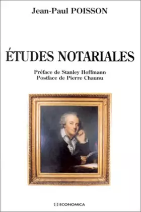 Couverture du produit · Etudes notariales