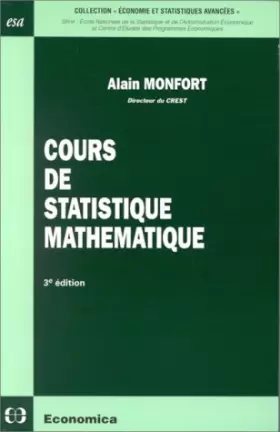 Couverture du produit · Cours de statistique mathématique