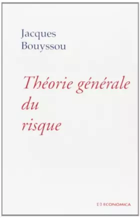 Couverture du produit · Théorie générale du risque