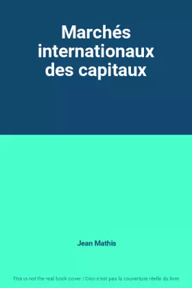 Couverture du produit · Marchés internationaux des capitaux