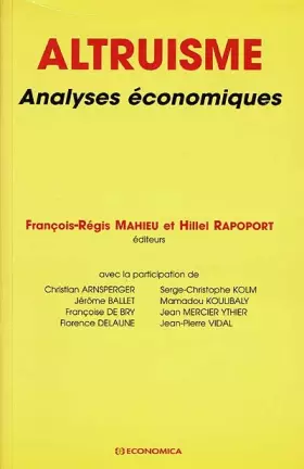 Couverture du produit · Altruisme