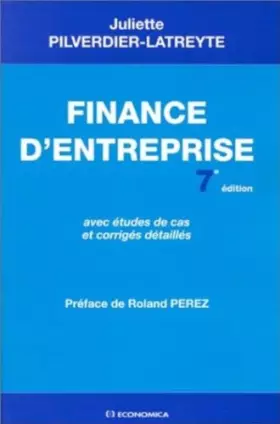 Couverture du produit · Finance d'entreprise