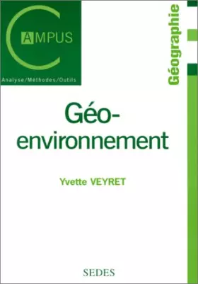 Couverture du produit · Géo-environnement