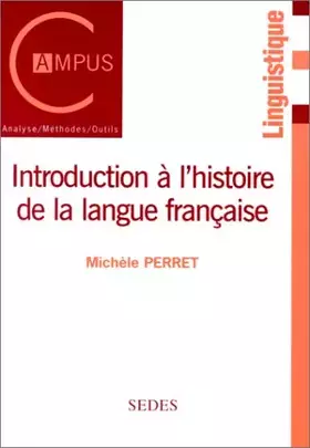 Couverture du produit · Introduction à l'histoire de la langue française
