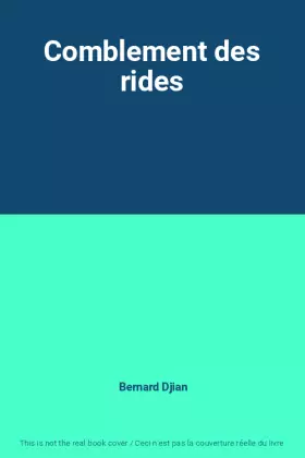 Couverture du produit · Comblement des rides