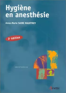 Couverture du produit · Hygiène en anesthésie