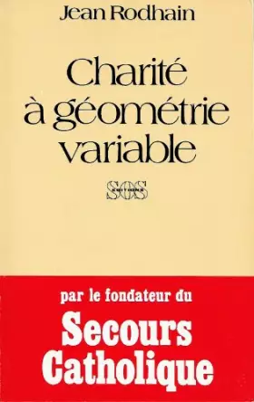 Couverture du produit · Charité a géometrie variable