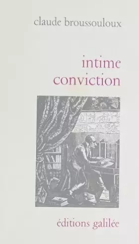 Couverture du produit · Intime conviction