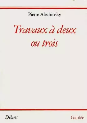 Couverture du produit · Travaux à deux ou trois