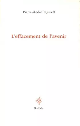 Couverture du produit · L'effacement de l'avenir