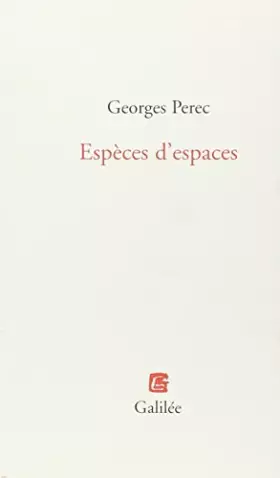 Couverture du produit · Espèces d'espaces