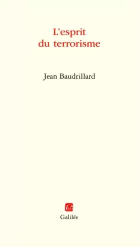 Couverture du produit · L'esprit du terrorisme
